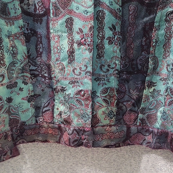 Vintage Citron Santa Monica Jacket embroidered green and Burgundy Size S - Picture 6 of 9